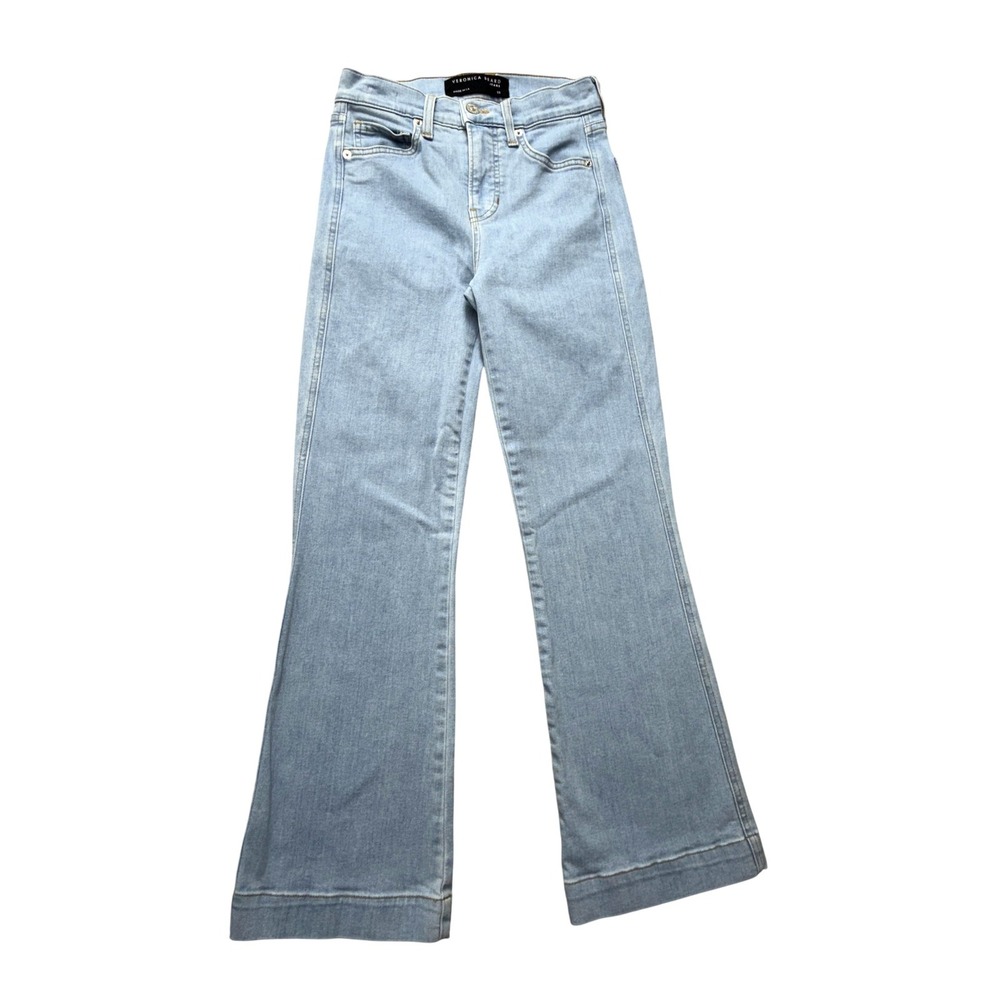 Veronica Beard Jeans Womens 23 Blue Ridge Carson Ankle Flare High Rise Made‎ USA